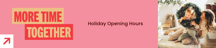 Holiday opening hours