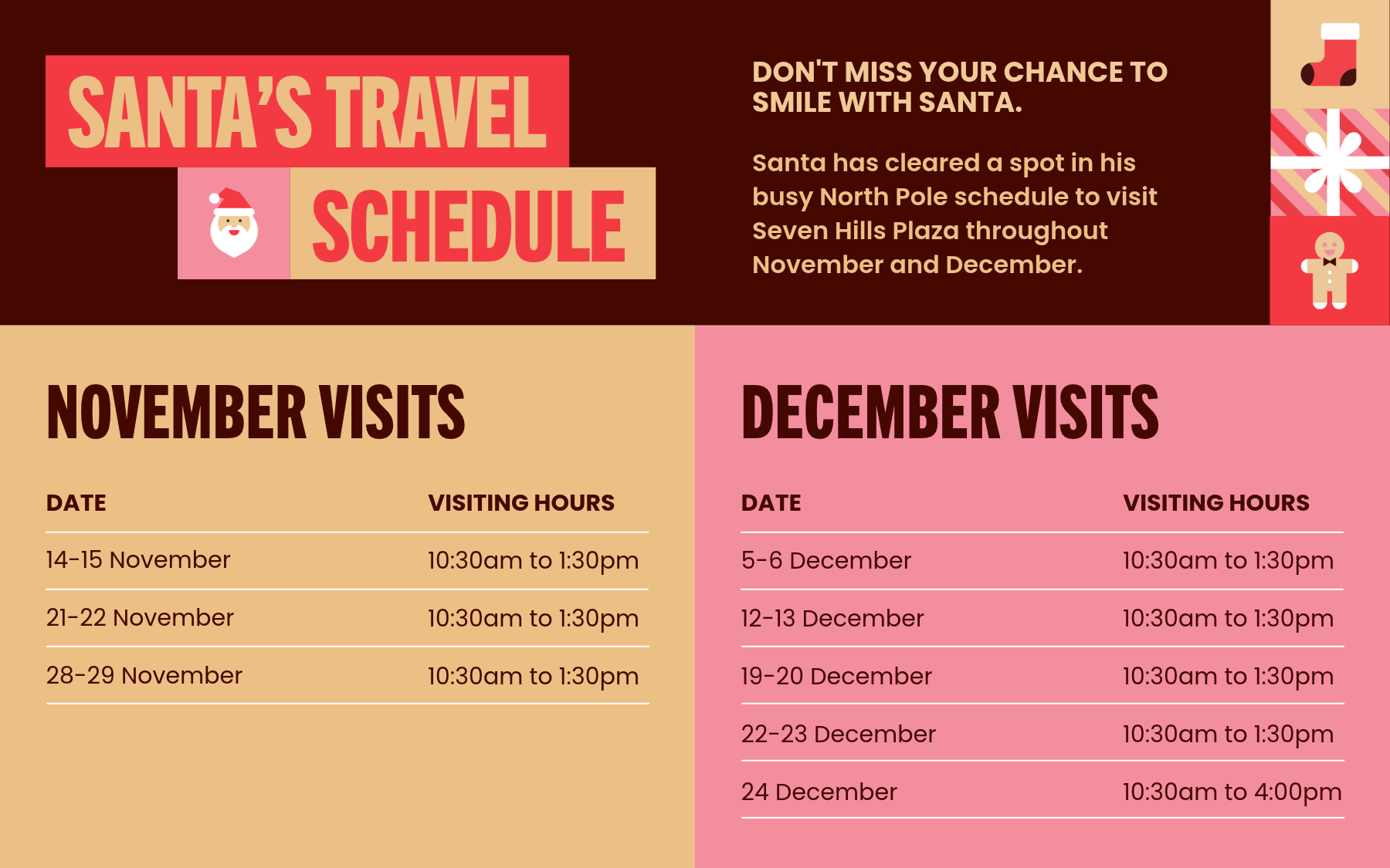 Santa's Travel Schedule