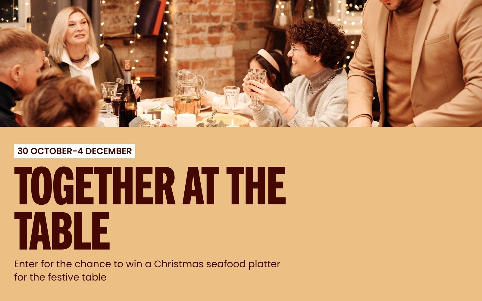 together at the table