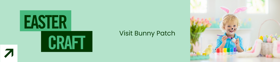 kid with easter craft