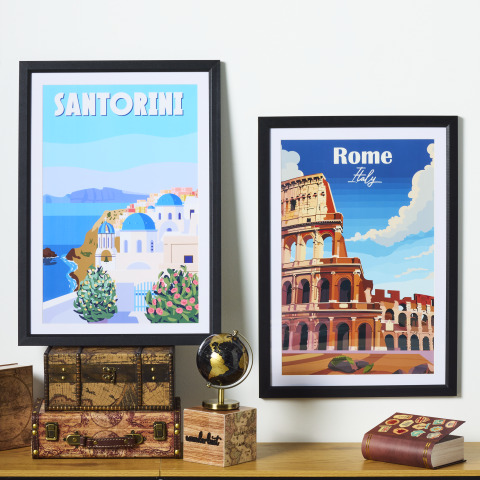 The Reject Shop travel inspired prints