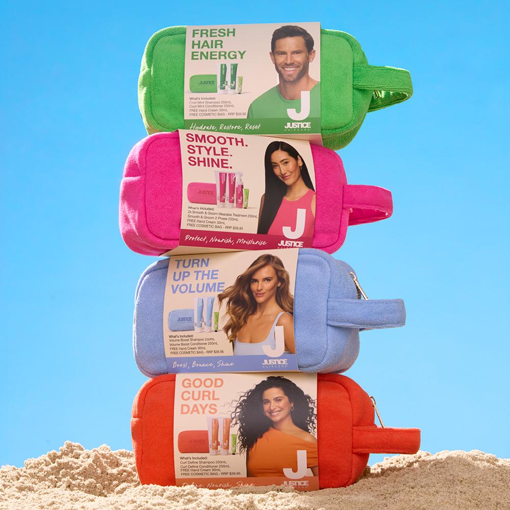 Summer gifting packs from Just Cuts on sand
